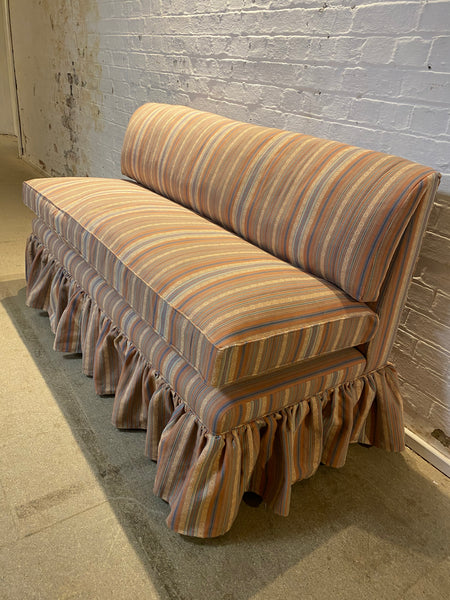 Katherine Slipper Back Skirted Banquette