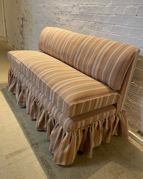 Katherine Slipper Back Skirted Banquette