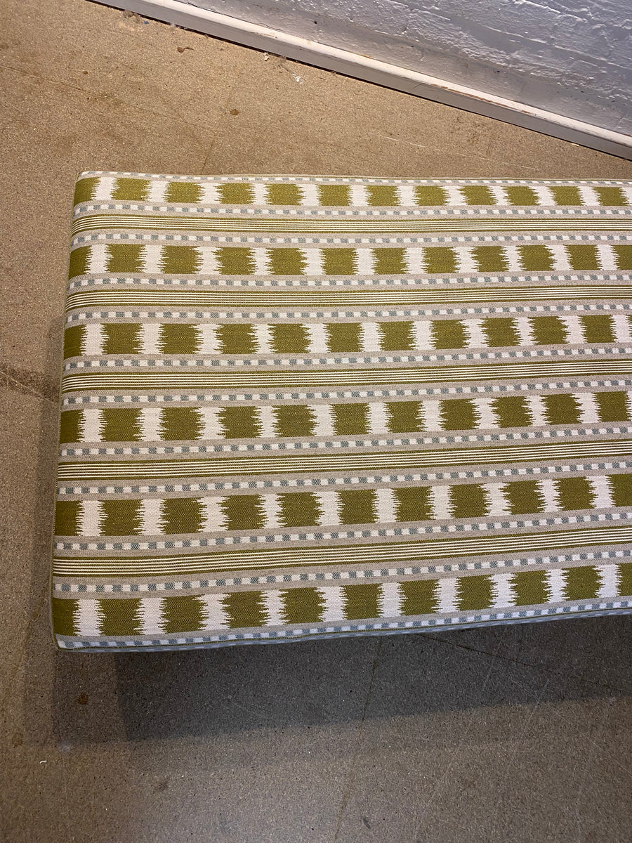 Honey Lux ottoman in James Hare, Paxton