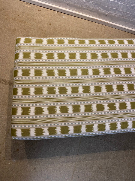 Honey Lux ottoman in James Hare, Paxton