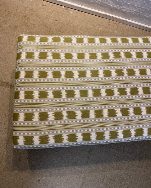 Honey Lux ottoman in James Hare, Paxton