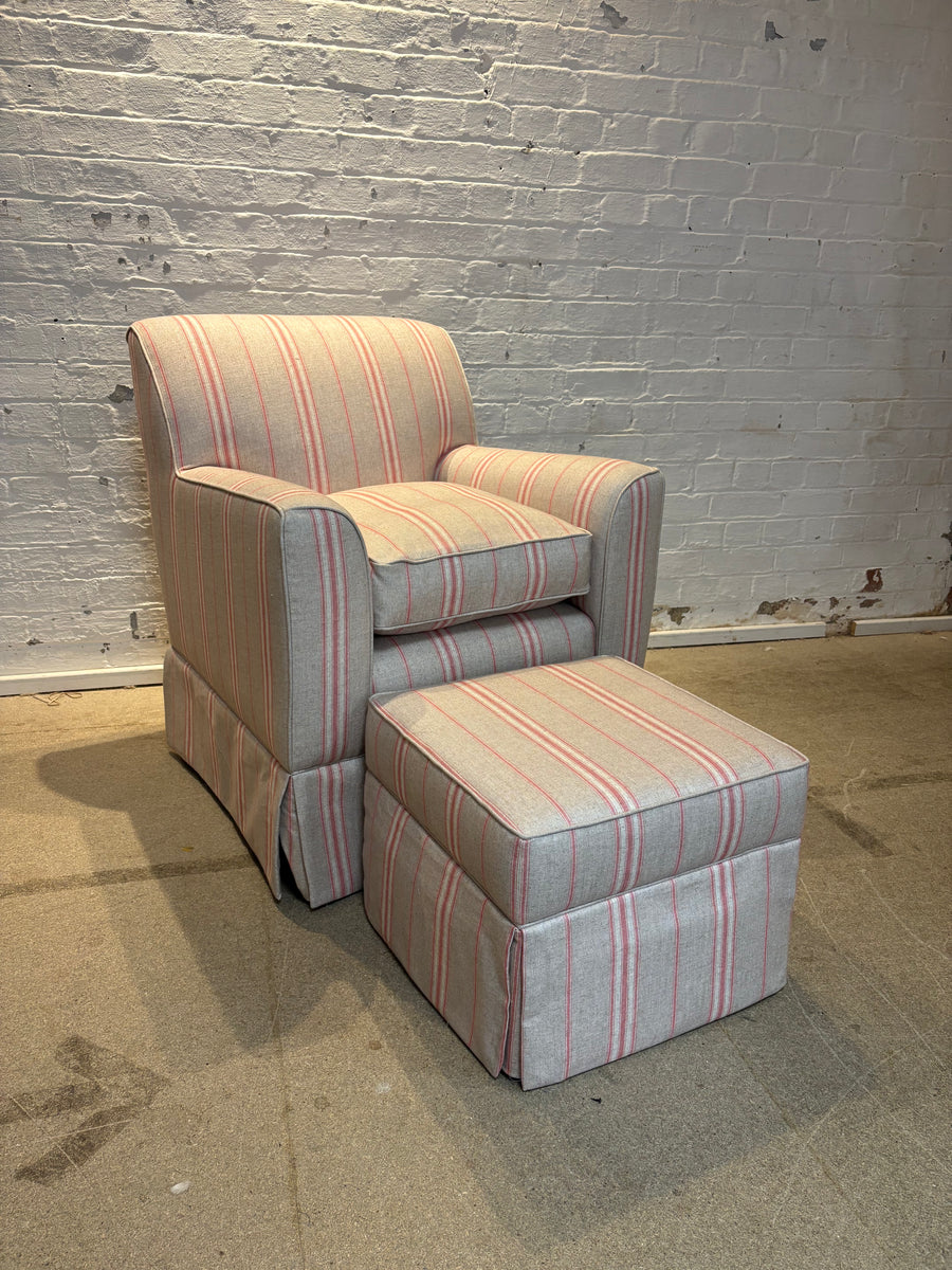 Bespoke Elle Armchair & Footstool