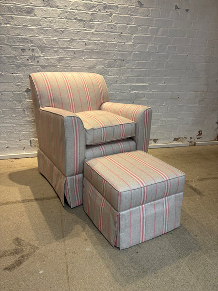 Bespoke Elle Armchair & Footstool