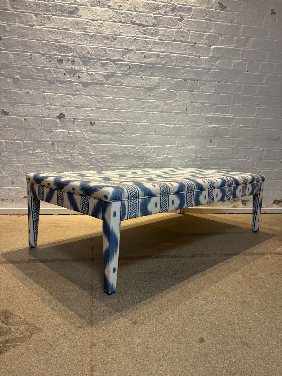 The Pure Edit Zena Chambray - Honey ottoman
