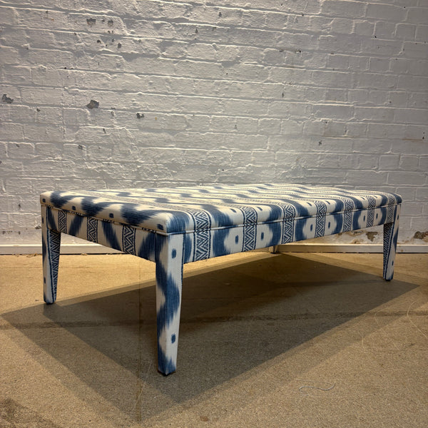 The Pure Edit Zena Chambray - Honey ottoman