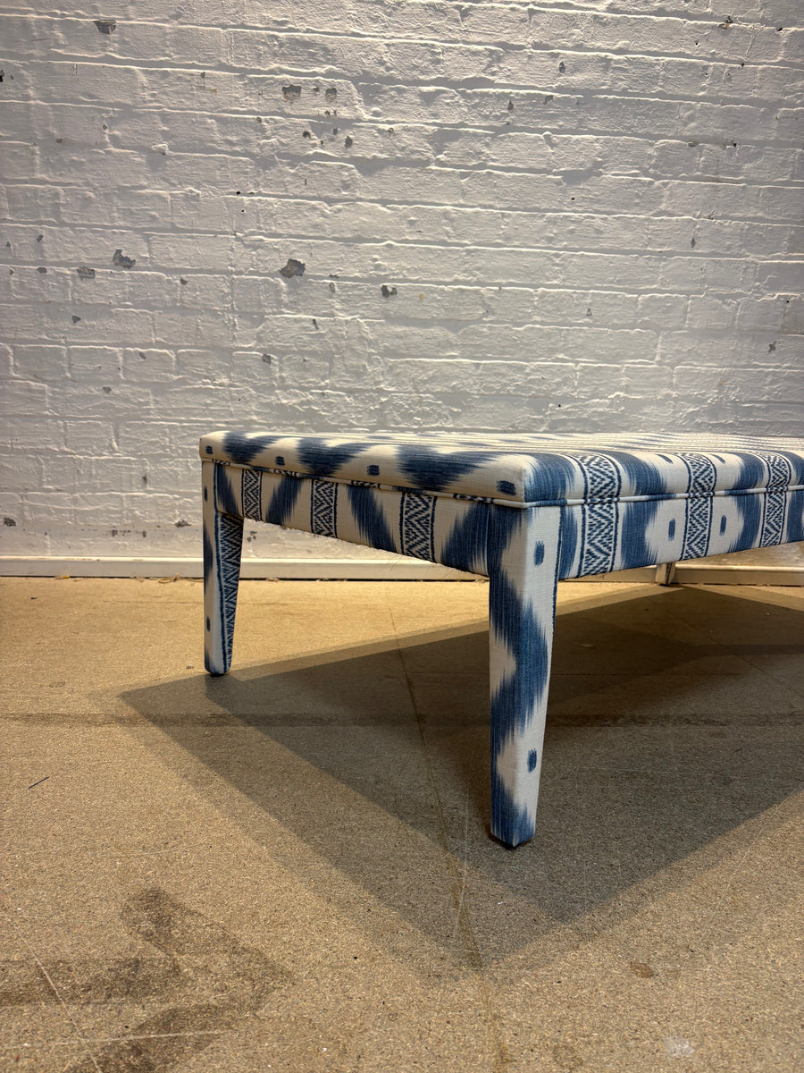 The Pure Edit Zena Chambray - Honey ottoman