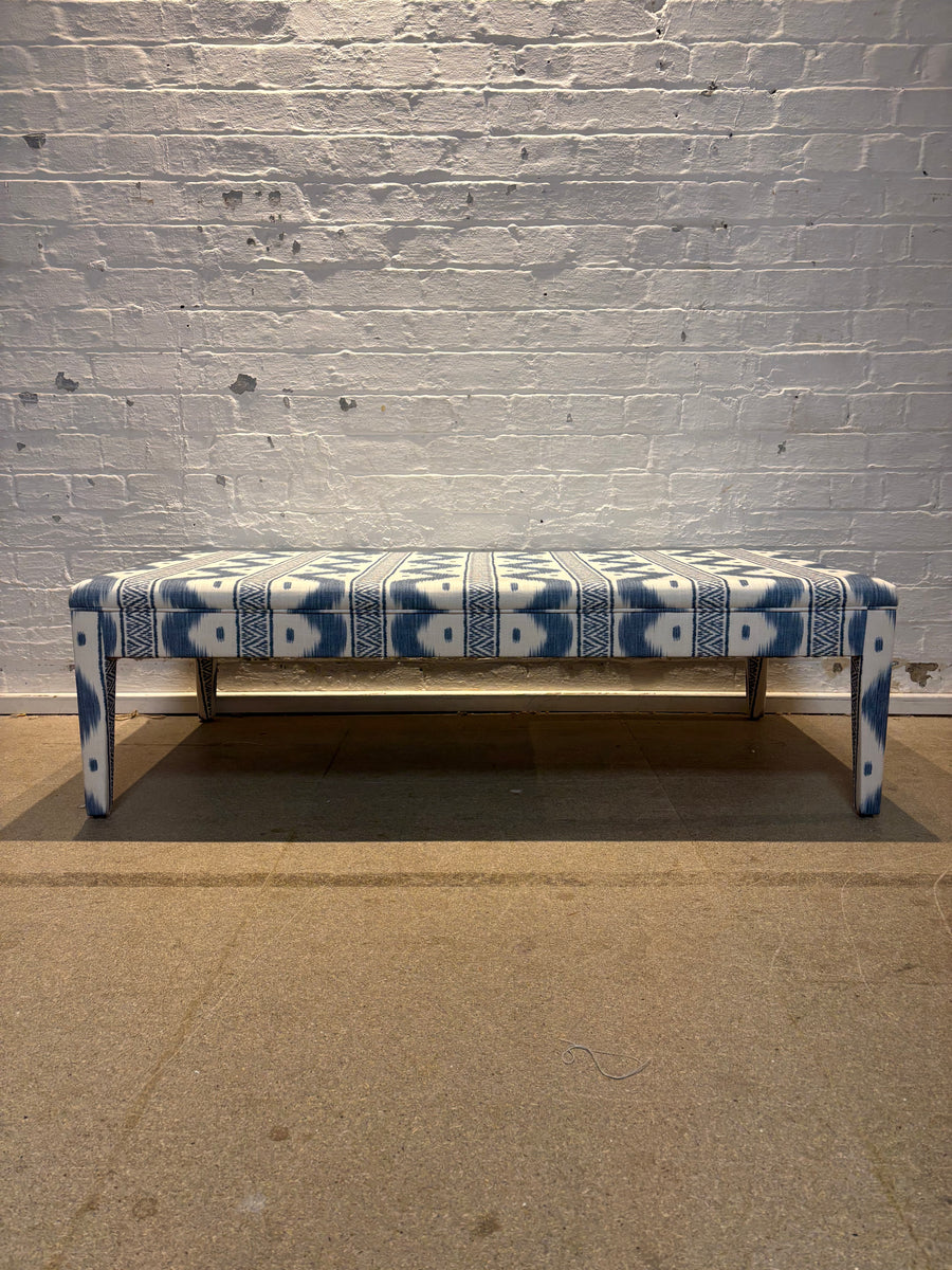 The Pure Edit Zena Chambray - Honey ottoman
