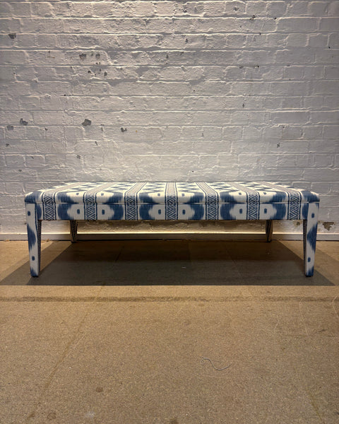 The Pure Edit Zena Chambray - Honey ottoman