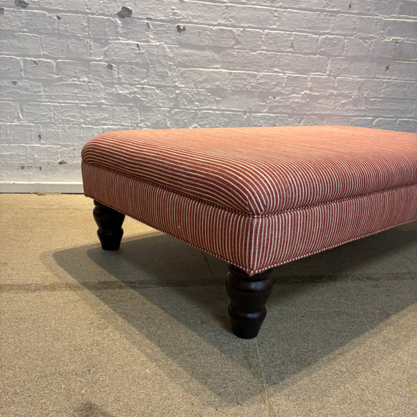 Bryher ottoman in Fermoie Poulton stripe Red
