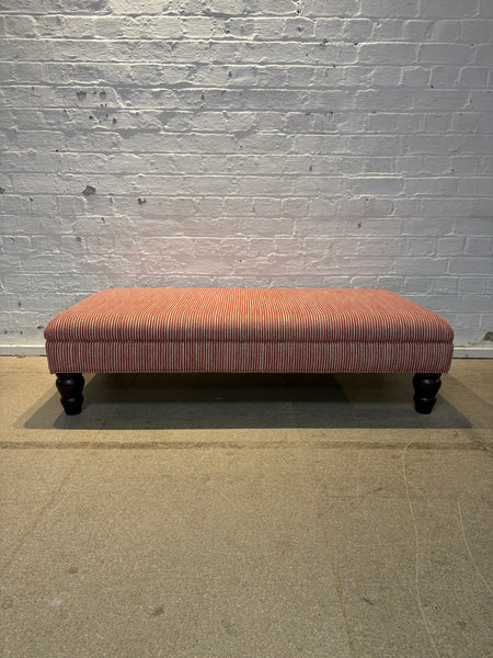 Bryher ottoman in Fermoie Poulton stripe Red