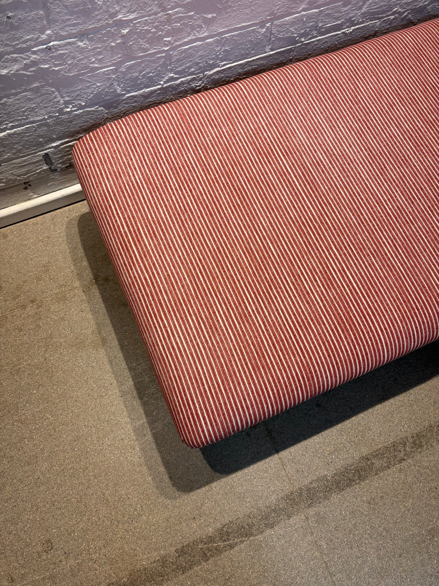 Bryher ottoman in Fermoie Poulton stripe Red