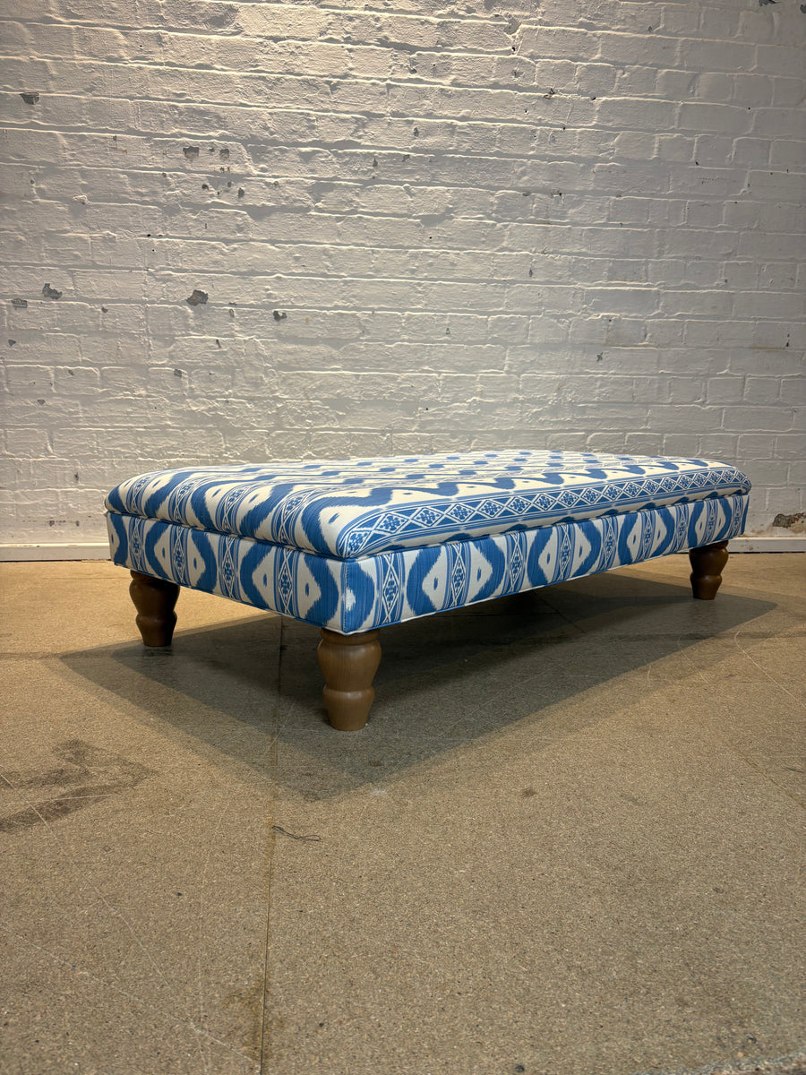 Bryher ottoman in Mrs Alice ikat
