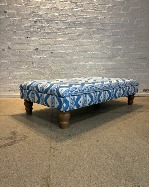Bryher ottoman in Mrs Alice ikat