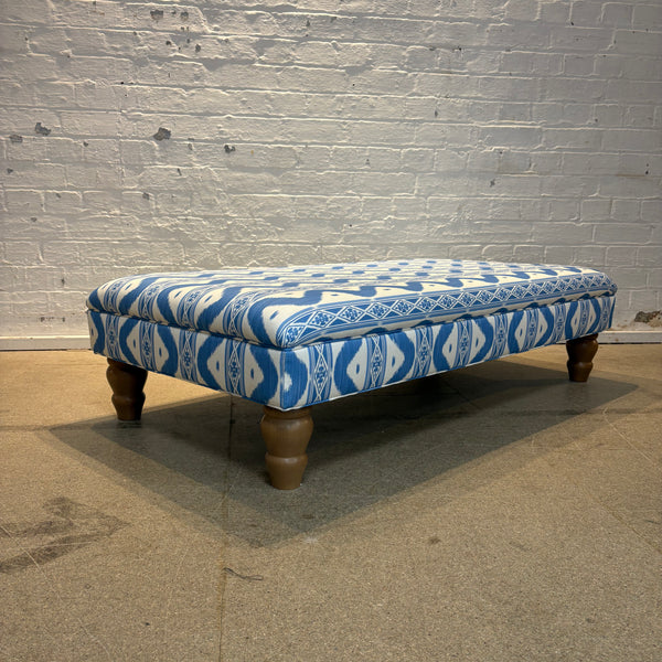 Bryher ottoman in Mrs Alice ikat