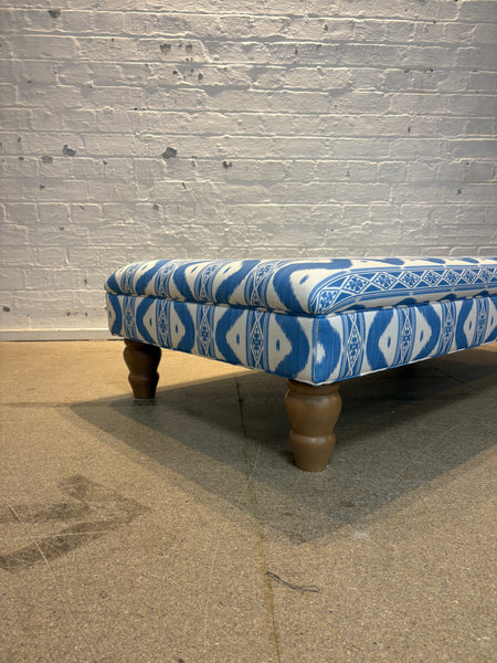 Bryher ottoman in Mrs Alice ikat
