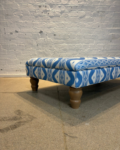 Bryher ottoman in Mrs Alice ikat