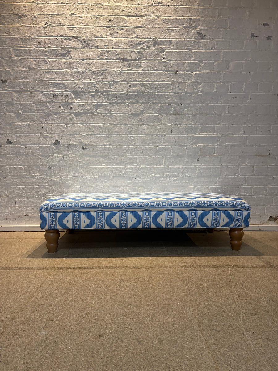 Bryher ottoman in Mrs Alice ikat