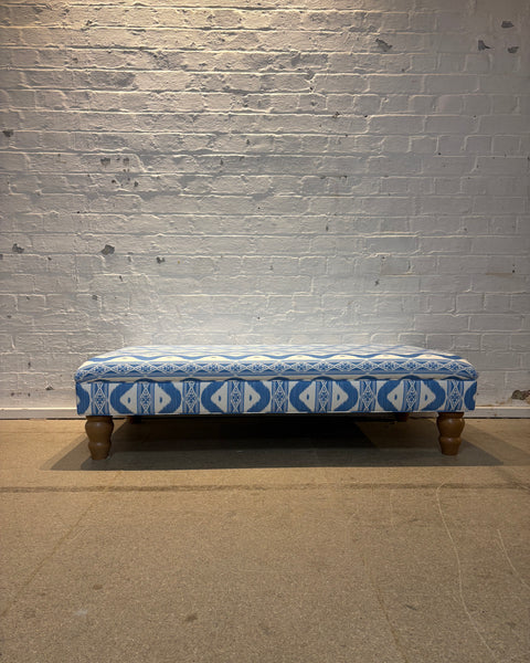 Bryher ottoman in Mrs Alice ikat