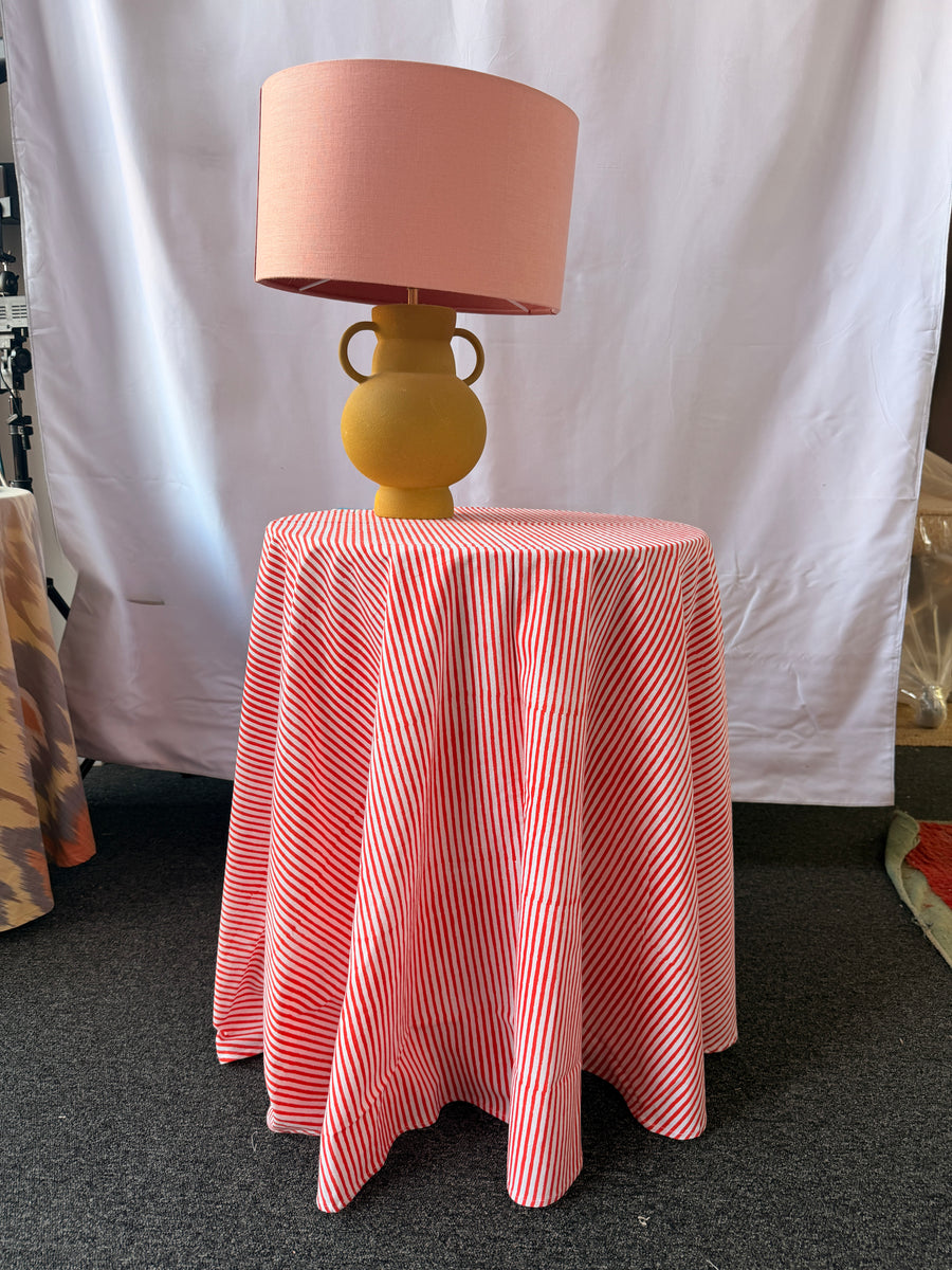 Claire Easy Table & Tablecloth Combo | Red Stripe