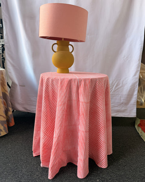 Claire Easy Table & Tablecloth Combo | Red Stripe