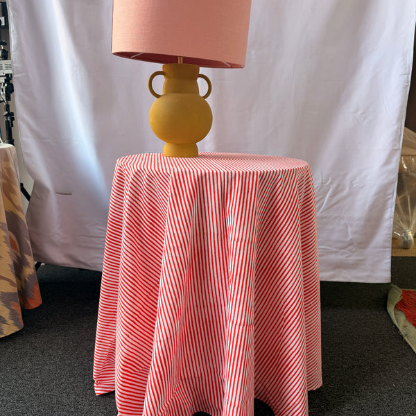 Claire Easy Table & Tablecloth Combo | Red Stripe