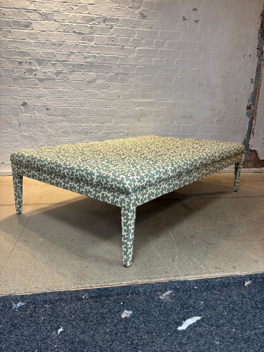 Sarah Buttoned Coffee Table Ottoman