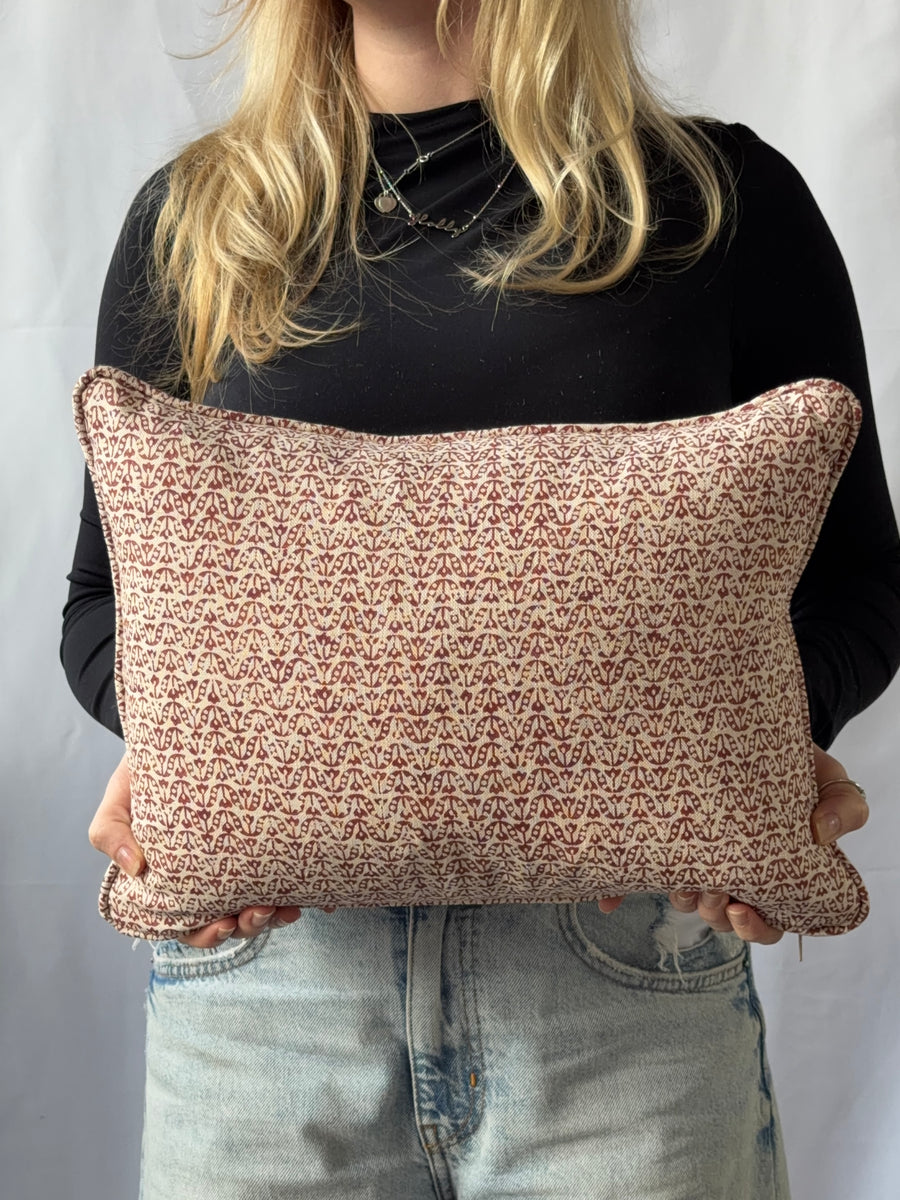James Hare Flori Cherry Rose Lumbar 40 x 30 cm
