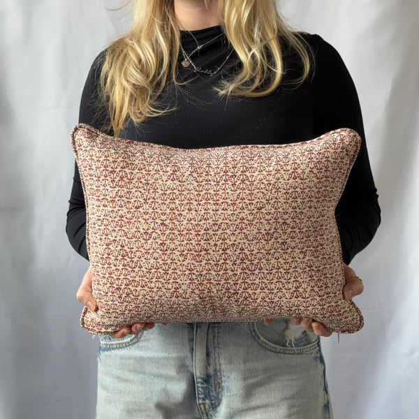 James Hare Flori Cherry Rose Lumbar 40 x 30 cm