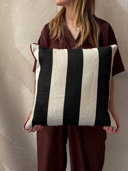Square cushion 45 x 45cm in Studio Buchanan studio stripe