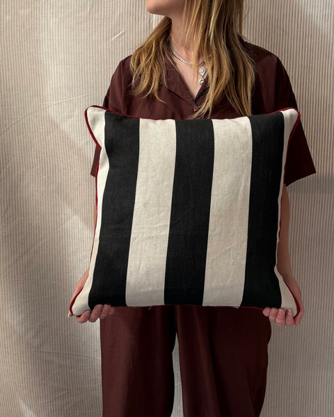 Square cushion 45 x 45cm in Studio Buchanan studio stripe