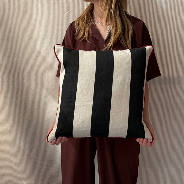 Square cushion 45 x 45cm in Studio Buchanan studio stripe