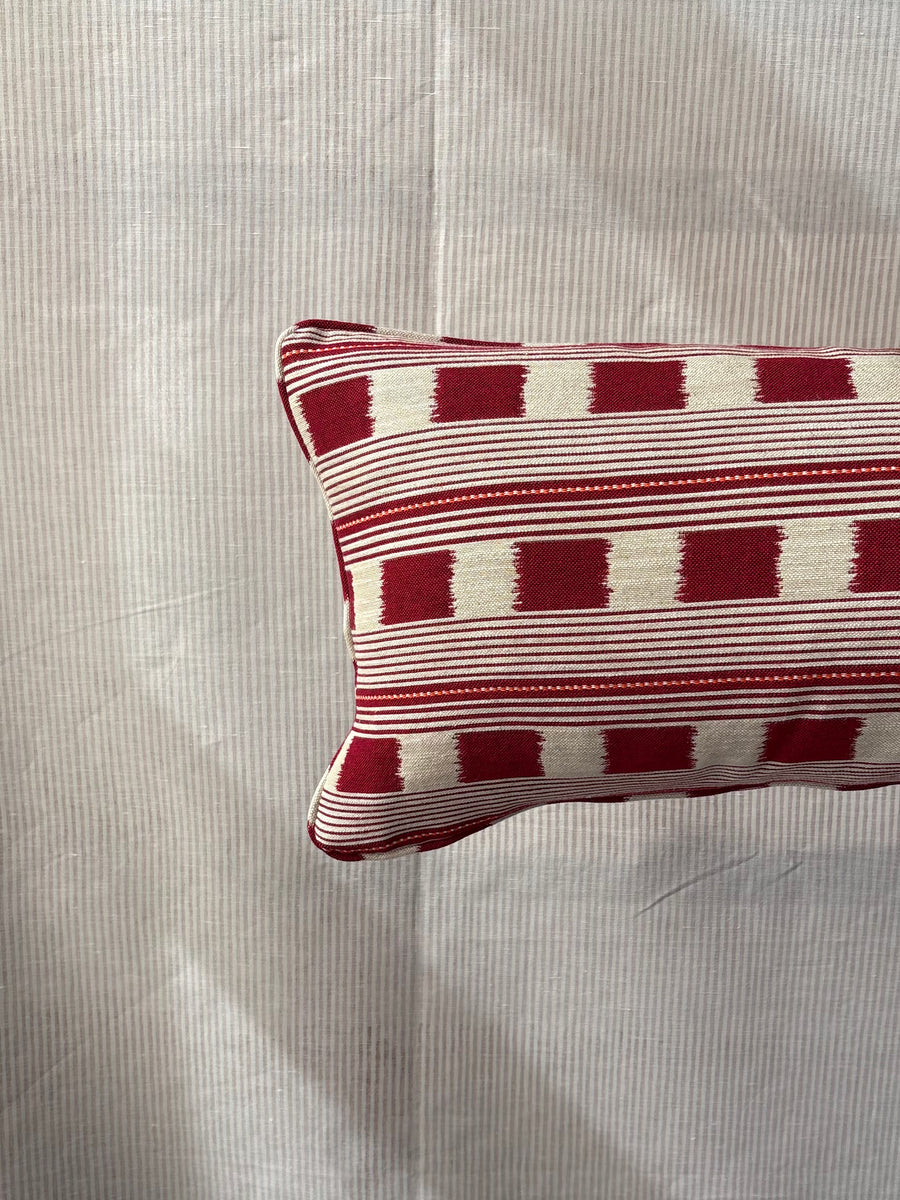 Bolster cushion 90 x 35cm in Christopher Farr, Lost and Found in ruby