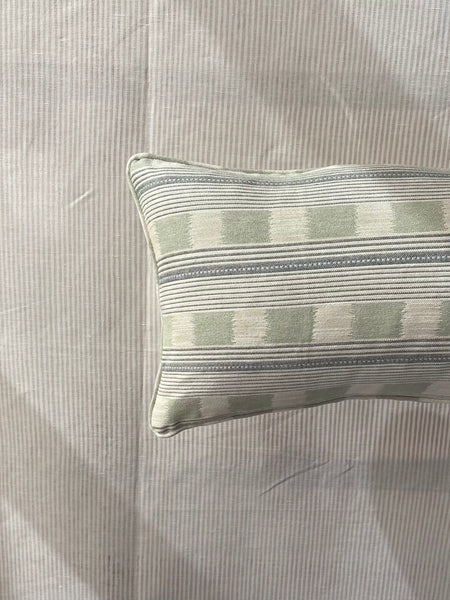 SINGLE Bolster cushion 90 x 35cm in Christopher Farr, Lost and Found in pale blue