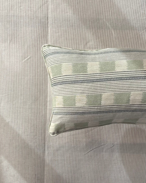 SINGLE Bolster cushion 90 x 35cm in Christopher Farr, Lost and Found in pale blue