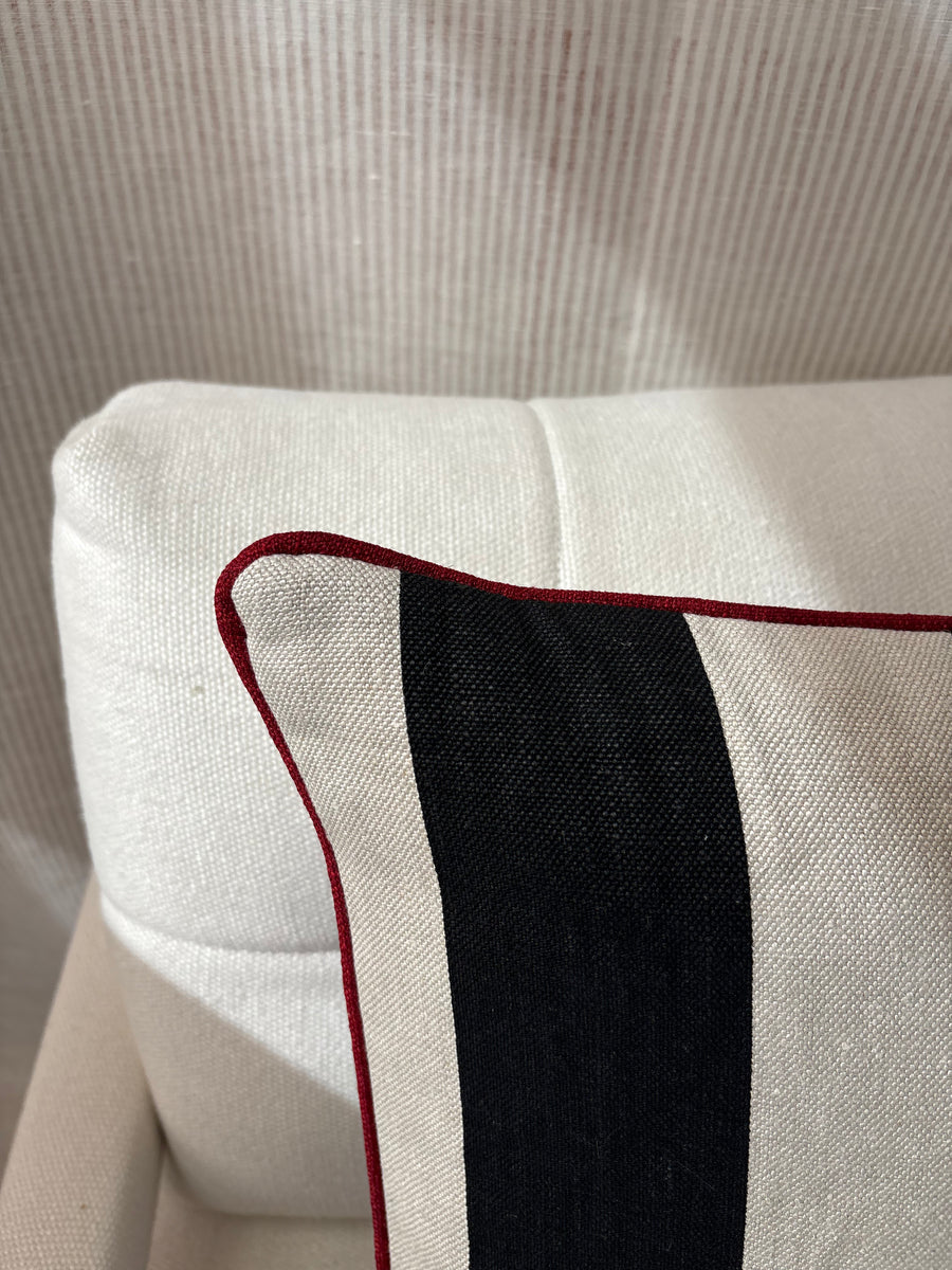 Square cushion 45 x 45cm in Studio Buchanan studio stripe