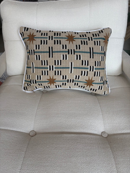 Lumbar cushion in Studio Ashby Afua 40 x 30cm