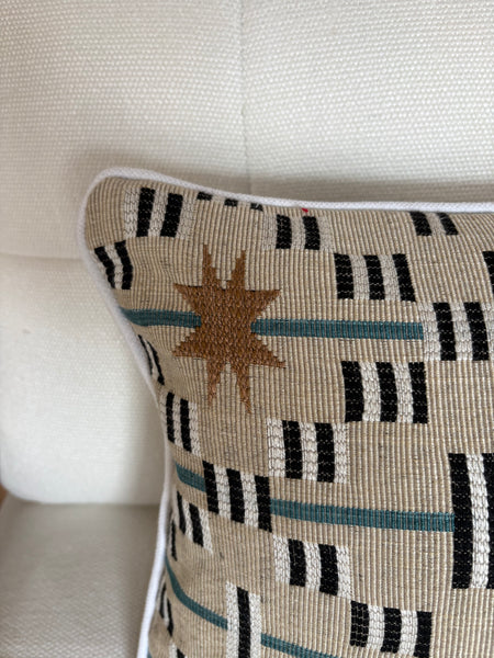Lumbar cushion in Studio Ashby Afua 40 x 30cm
