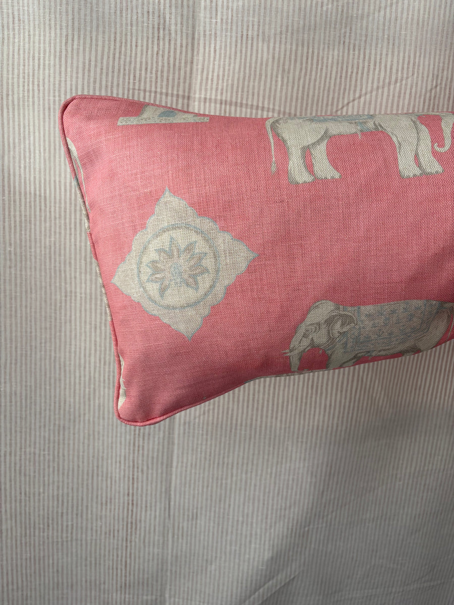 Bolster cushion 90 x 35cm in Andrew Martin, Bolo in pink