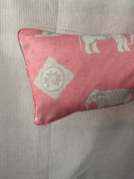 Bolster cushion 90 x 35cm in Andrew Martin, Bolo in pink