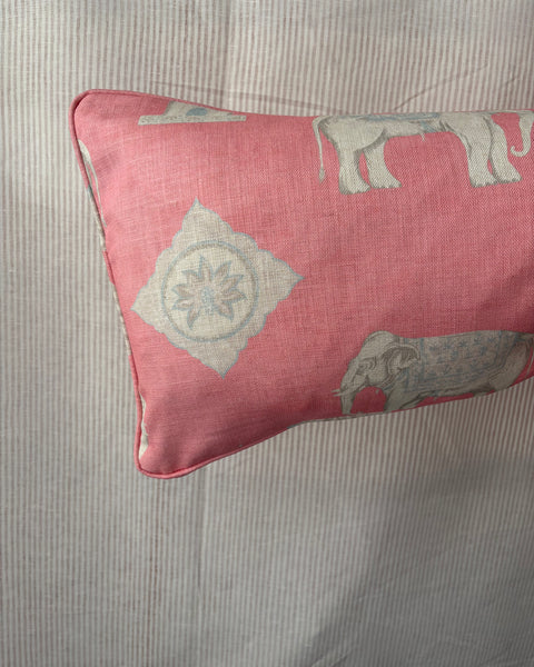Bolster cushion 90 x 35cm in Andrew Martin, Bolo in pink