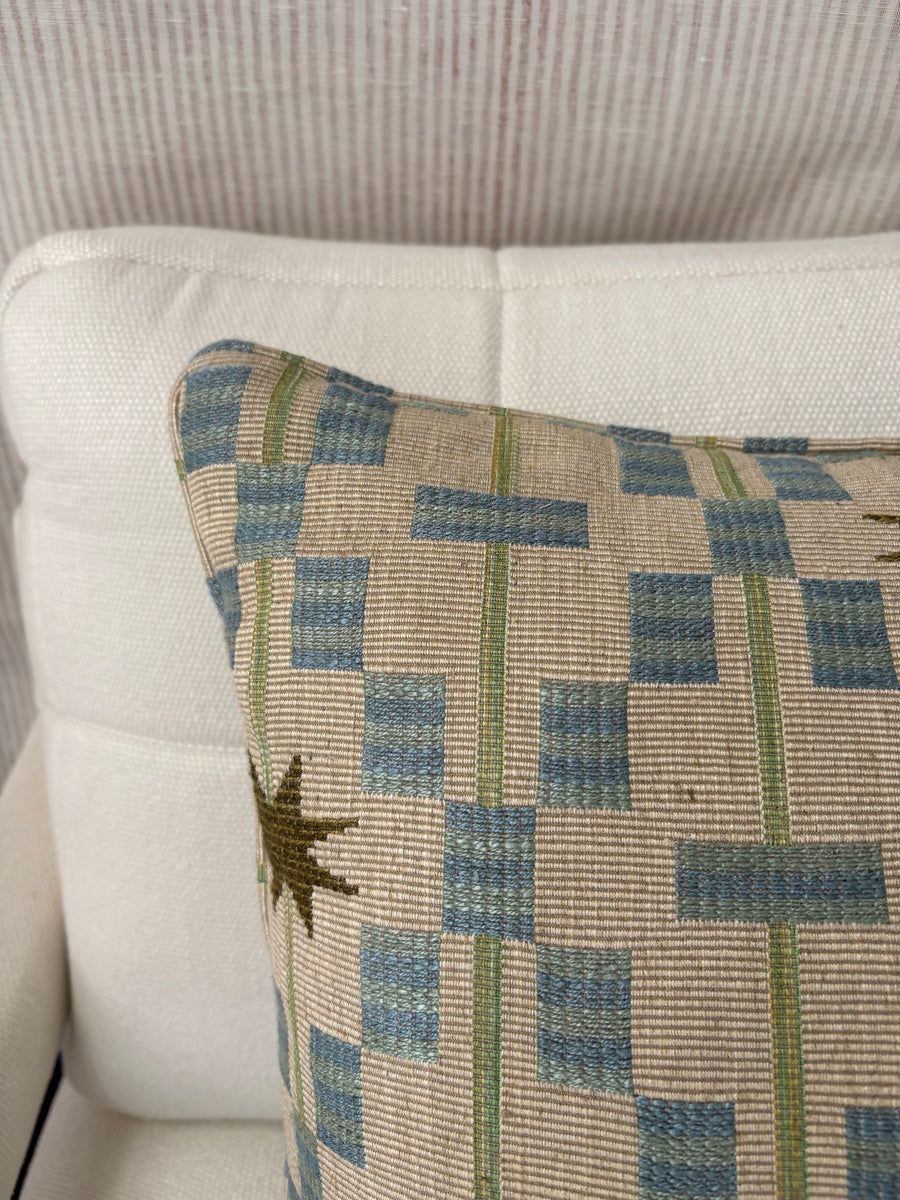 Square cushion in Studio Ashby, Afua in Olive