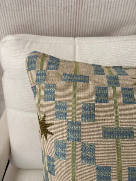Square cushion in Studio Ashby, Afua in Olive