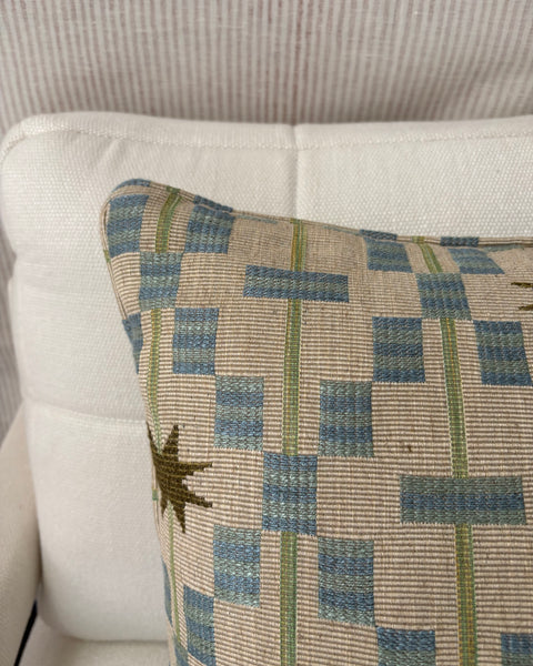 Square cushion in Studio Ashby, Afua in Olive