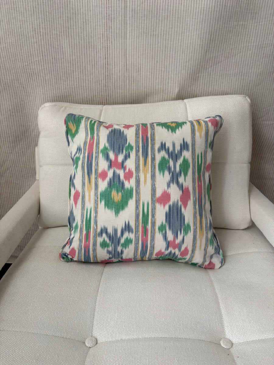 Vintage mallorcan fabric Square cushion 45 x 45cm