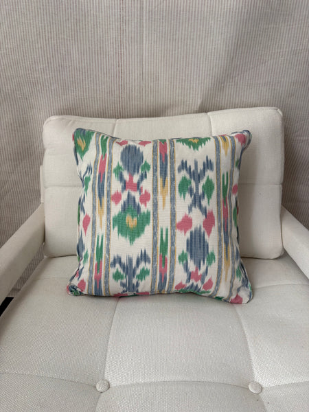 Vintage mallorcan fabric Square cushion 45 x 45cm