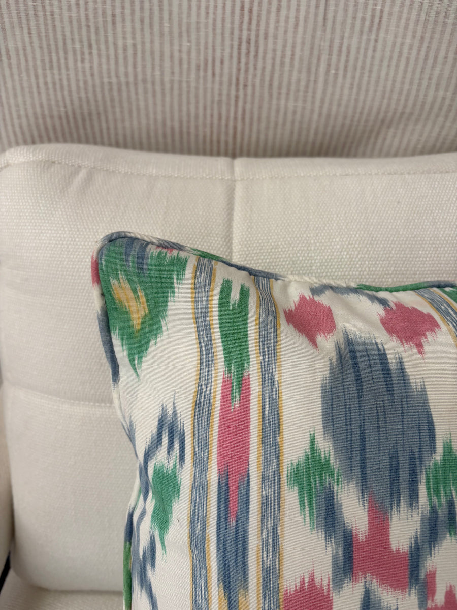 Vintage mallorcan fabric Square cushion 45 x 45cm