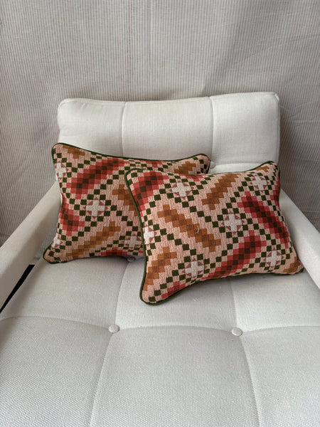 Pair of Nobilis Lumbar cushions 40 x 30cm