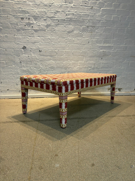 Medium  Honey ottoman in James Hare Paxton
