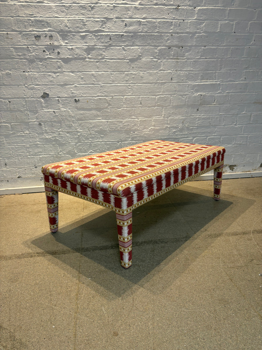 Medium  Honey ottoman in James Hare Paxton
