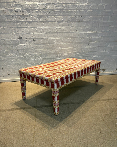 Medium sized Honey ottoman in James Hare, Paxton